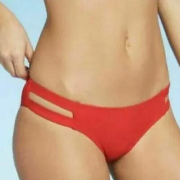 Xhilaration Bikini Bottom Women XL Double Straps Cheeky Swimwear Sexy Beachwear - Picture 1 of 5